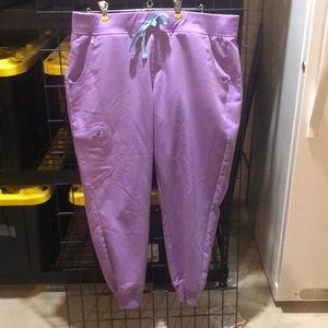 Figs Zamora joggers scrub pant lilac dawn